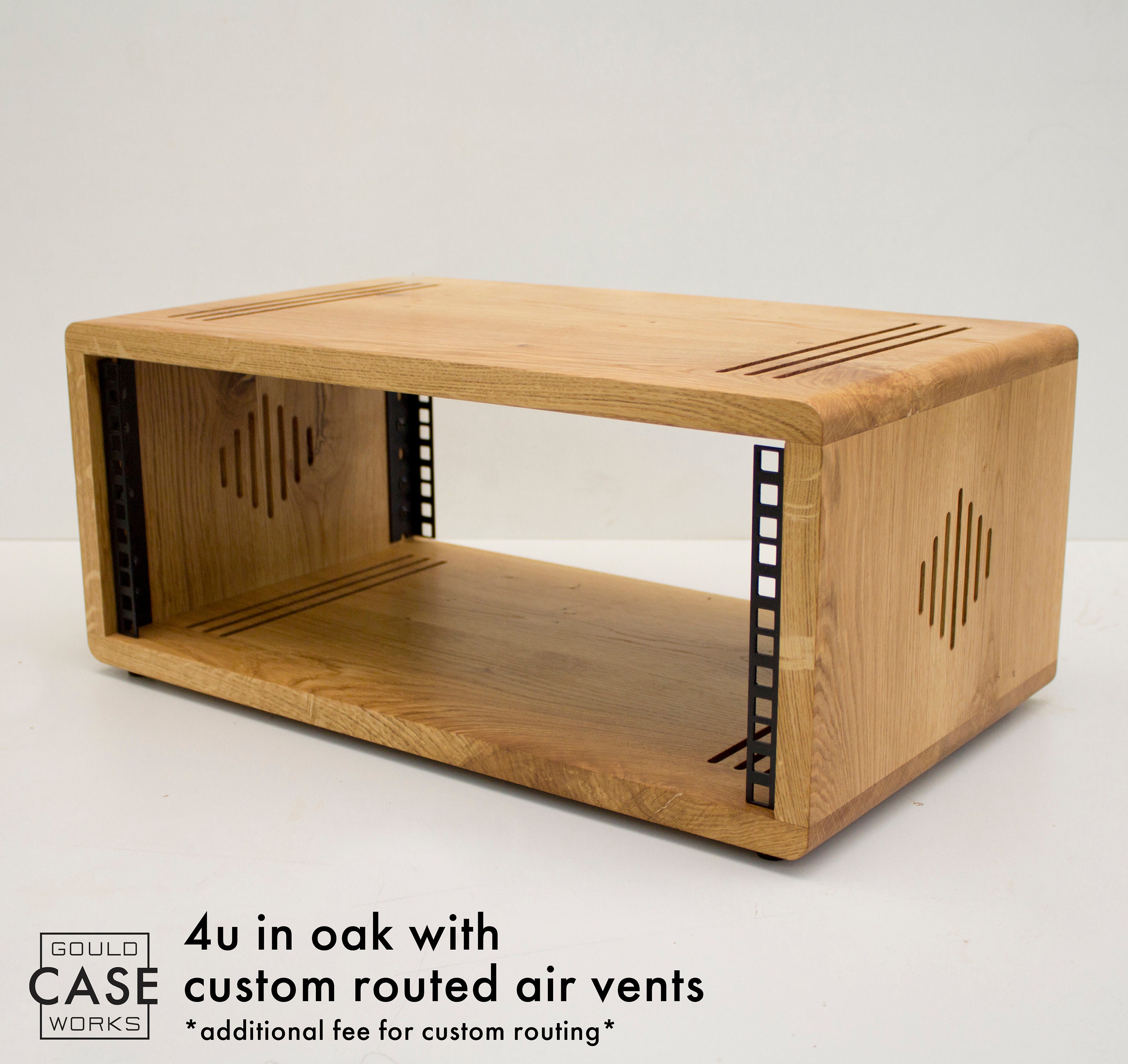 19 Studio Rack Case Custom Hard Wood Oak, 2U, 3U, 4U, 5U, 6U 19 Studio Rack Case Custom Hard Wood Oak, 2U, 3U, 4U, 5U, 6U