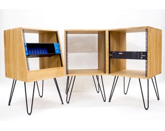 19" Studio-Rackgehäuse - Custom - Hartholz - Eiche - 2U, 3U, 4U, 5U, 6U, 7U, 8U und größer - handgemacht in Amsterdam
