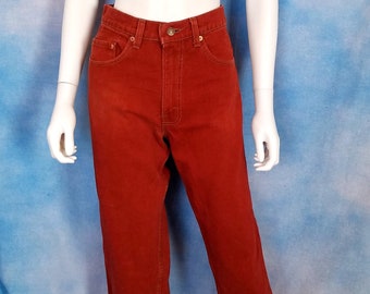 rust colored skinny jeans