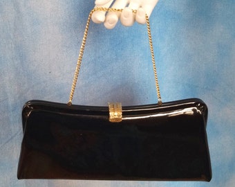 バッグ vintage leather hand bag 1960s white tooled leather hand painted daisy purse bag