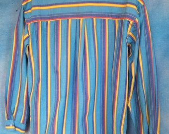 【BAON】[unisex] Hellan Vintage Stripe Over Shirt BAON】[unisex] Hellan Vintage Stripe Over Shirt