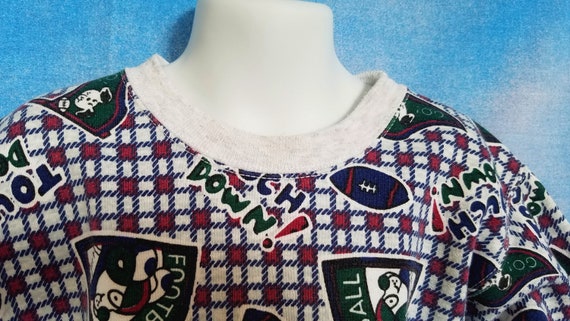Vintage 90s Toddlers Heathered Gray Sweatshirt wi… - image 3