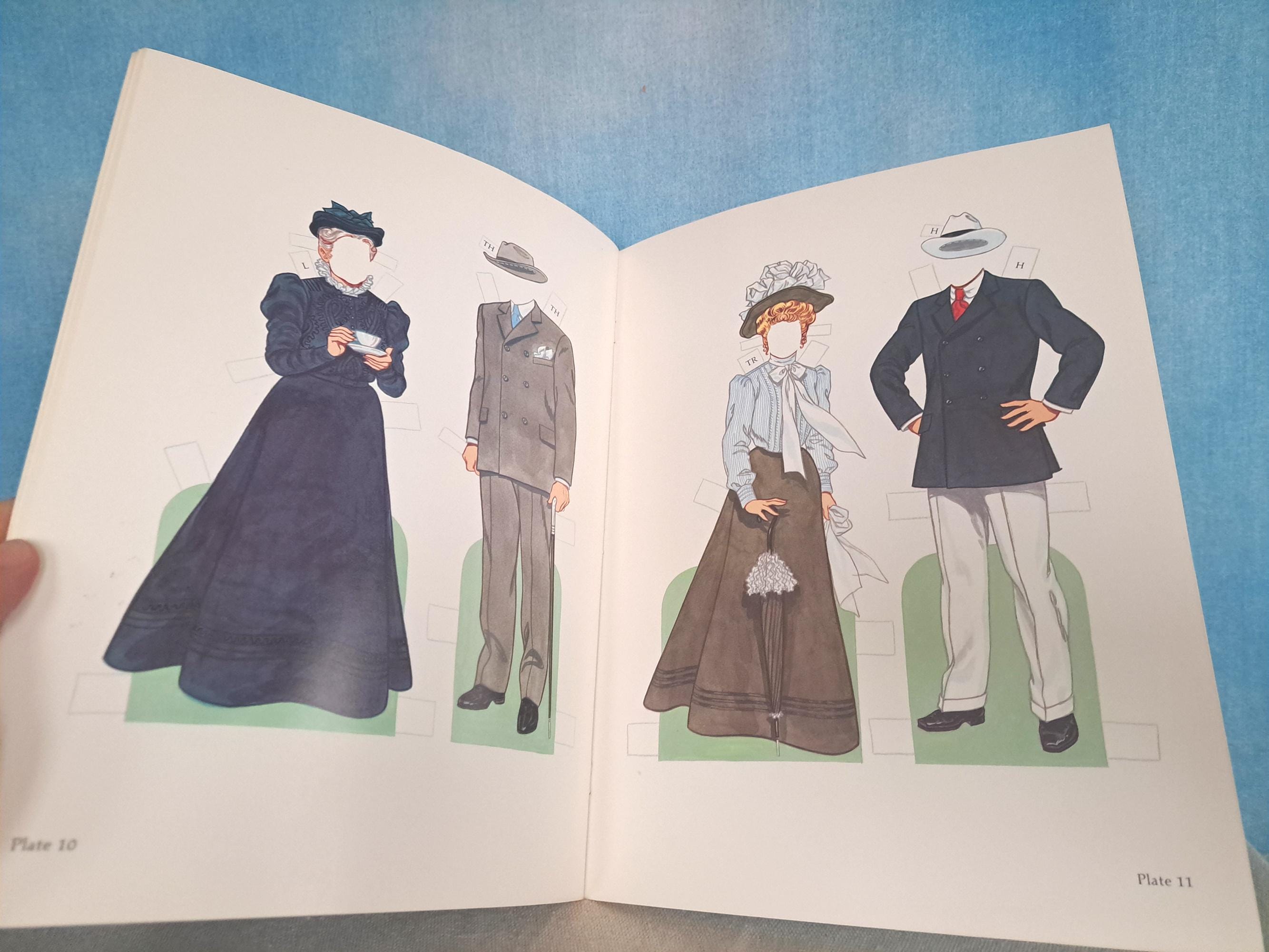 Paper Doll　three books　Tom Tierney American Family of the 1890s Paper Dolls: Tierney, Tom