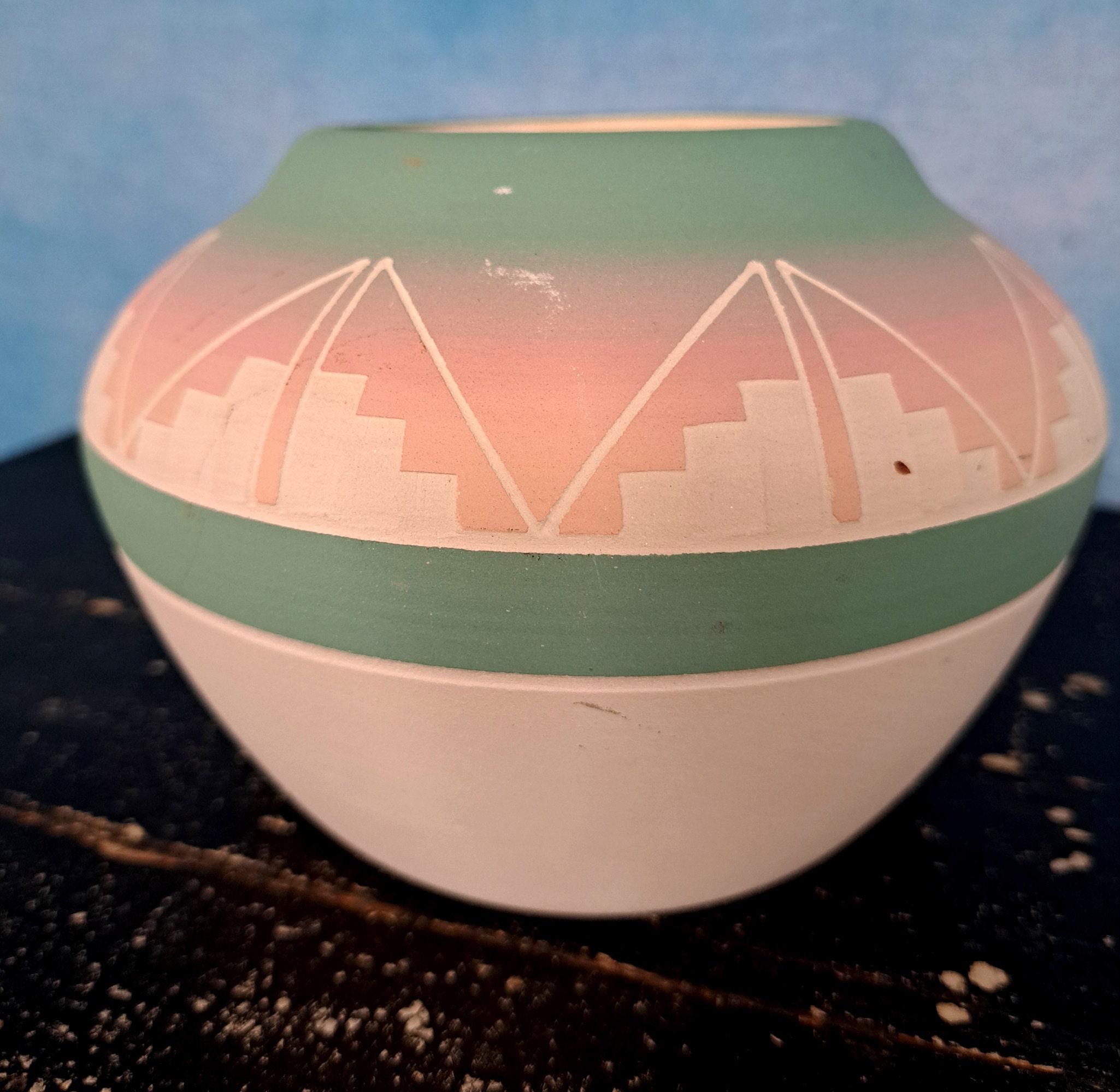 1960s Vintage Folk Art Pottery ウベダ IDEE QUIRKY Whimsical Vintage 1960s SIGNED Handmade Studio