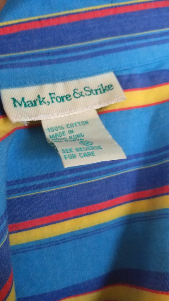 緑縞 80s makers broad stripe button down Green stripe 80s makers broad stripe button down Other