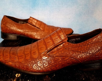 Custom made store alligator shoes