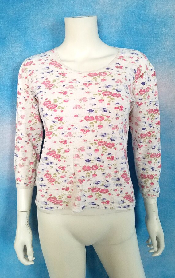 womens pink thermal top