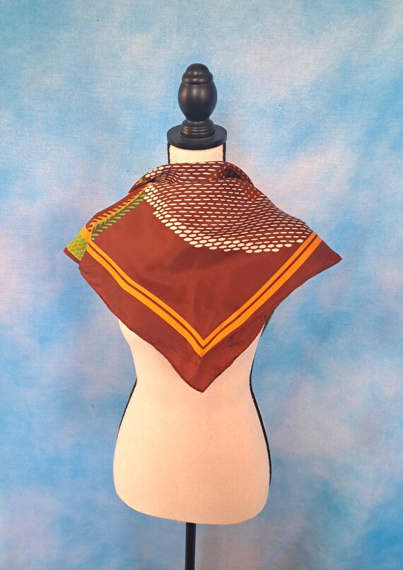 Vintage 70s Large Mod Abstract Geometric Op Art A… - image 8