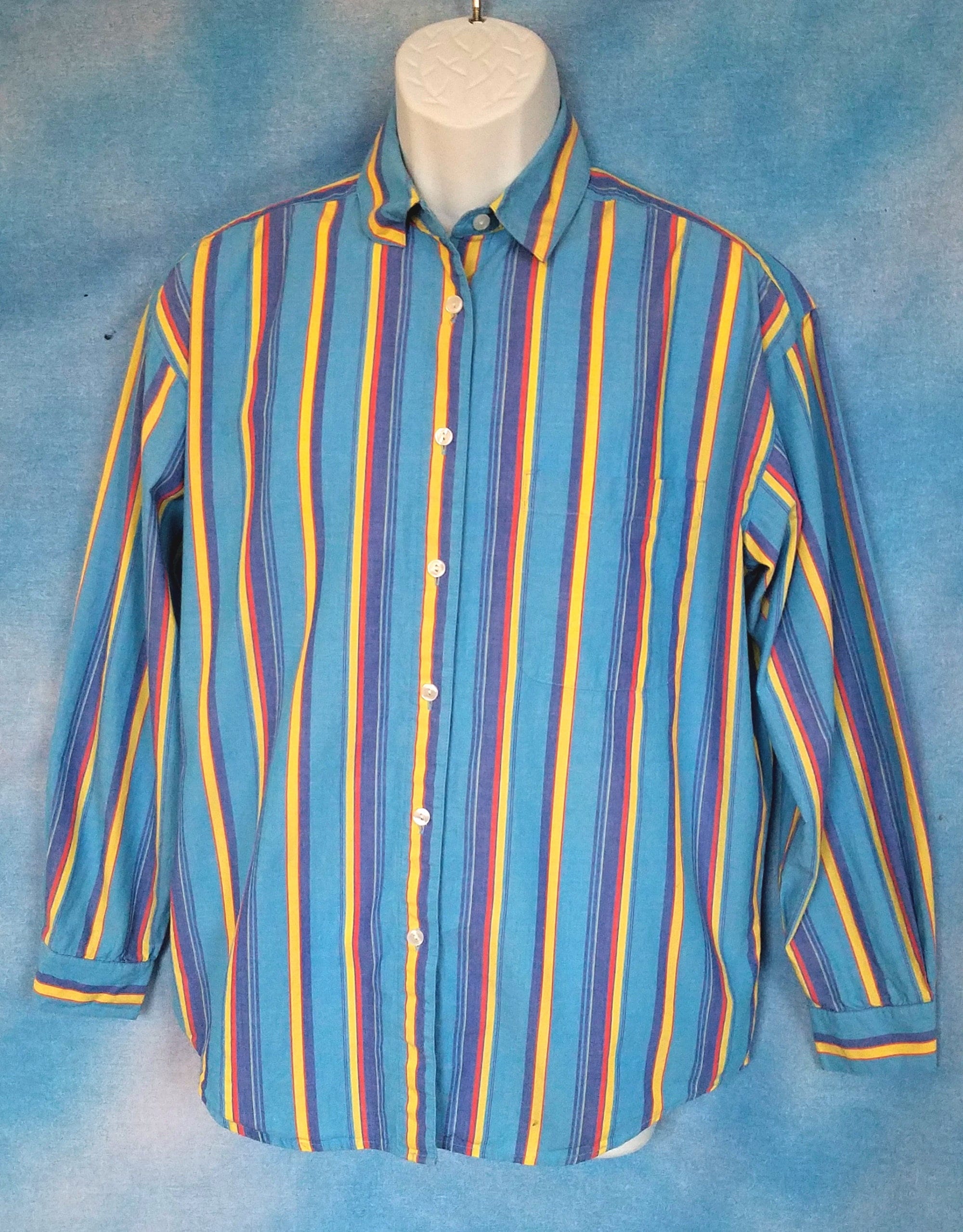 緑縞 80s makers broad stripe button down Green stripe 80s makers broad stripe button down Other