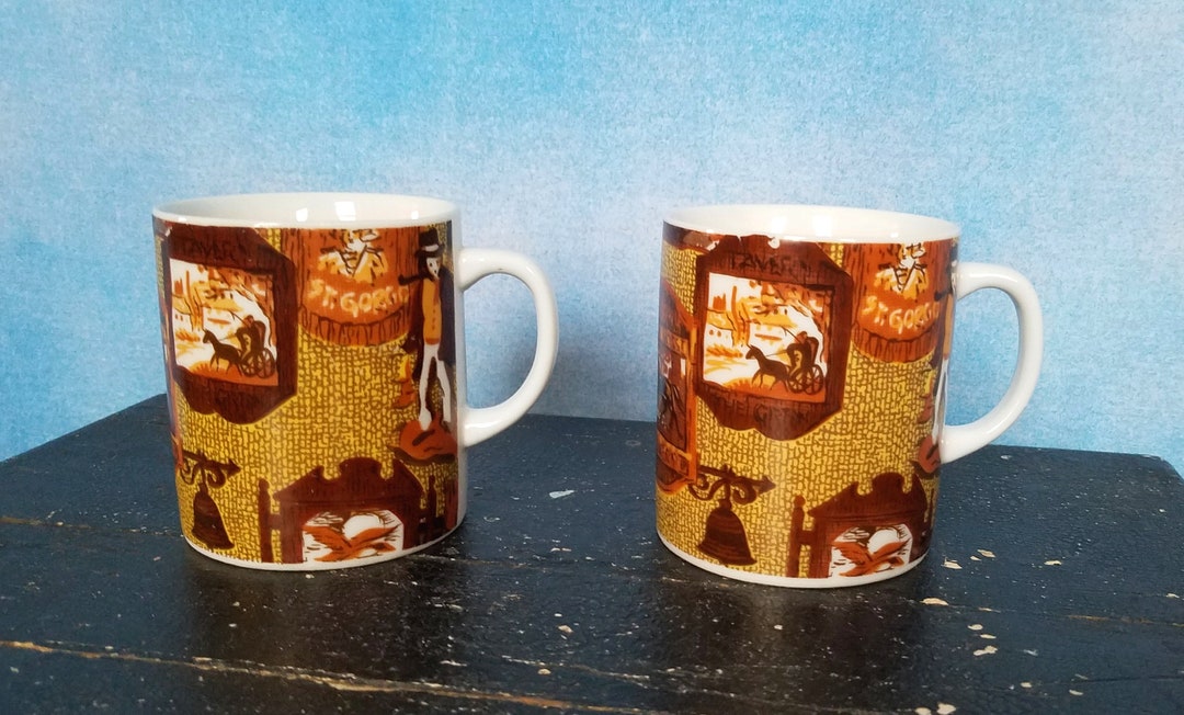 vintage-60s-matching-pair-of-brown-and-gold-old-timey-tavern-pub-bar