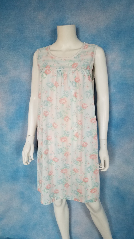 Vintage 80s Pastel Rainbow Airbrush Floral Rose Pr