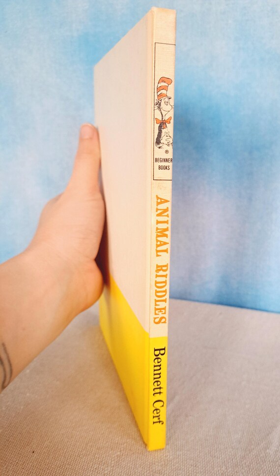 Vintage 1964 Bennett Cerf's Book of Animal Riddles, Hardcover Book