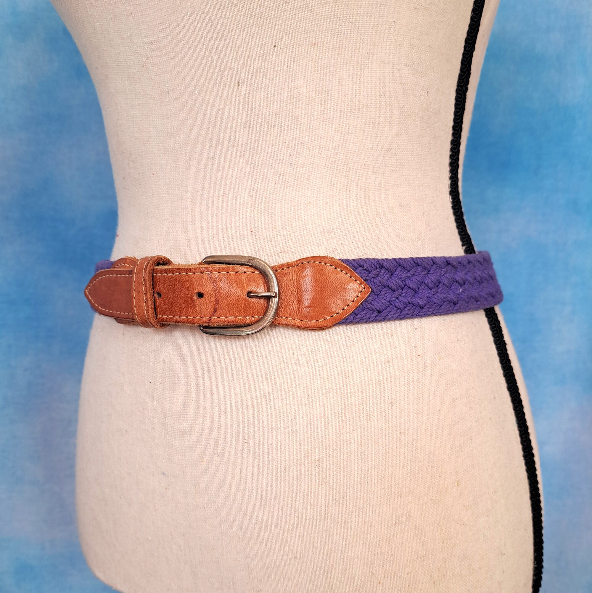 Braided Purple Belt - Etsy display picture 3