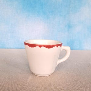 Vintage 60s Restaurant Ware Mayer China Coffee Cup Mug With Maroon Mauve  Wave Painted Rim - Etsy