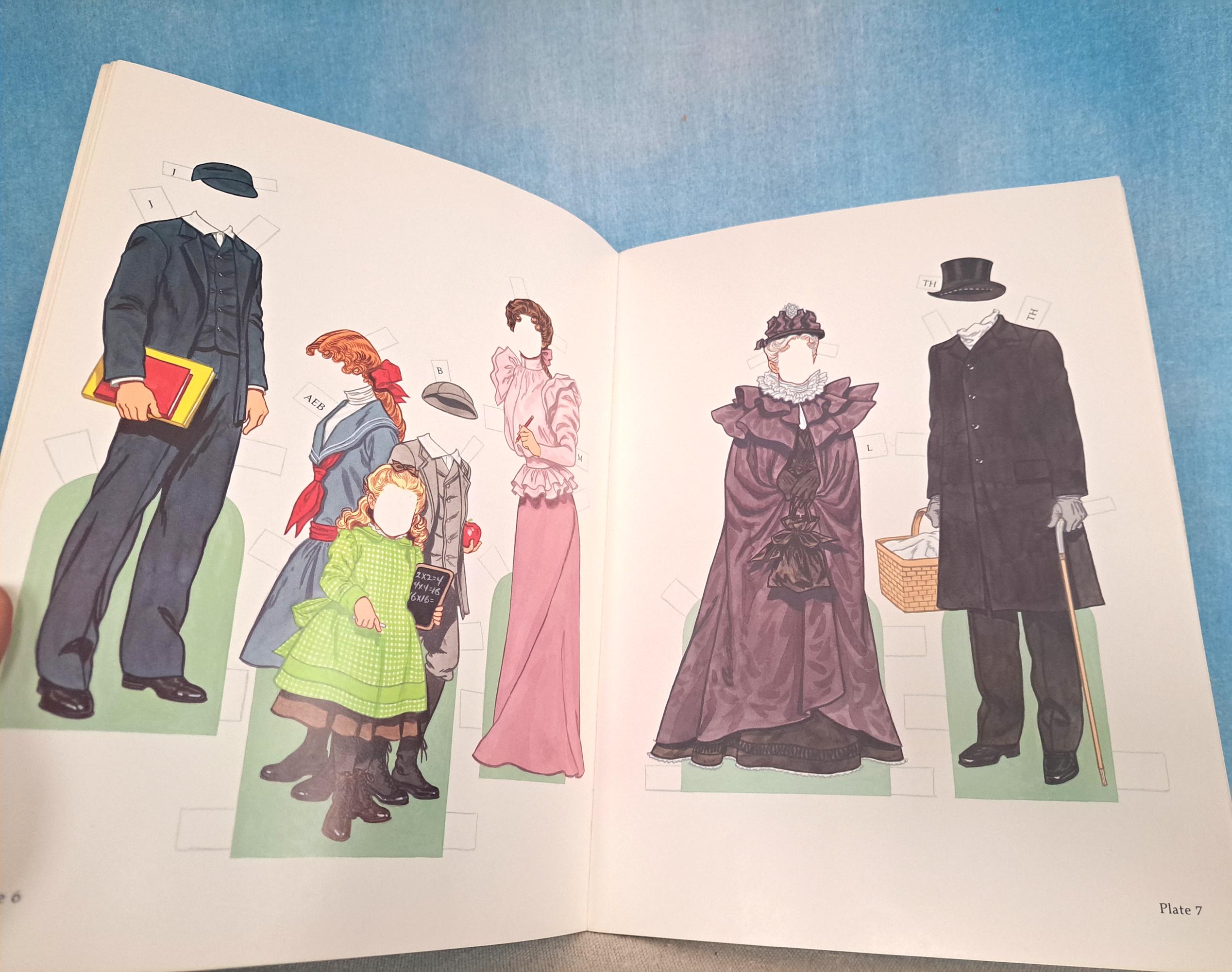 Vintage 1987 Tom Tierney American Family of the 1890s Paper Doll