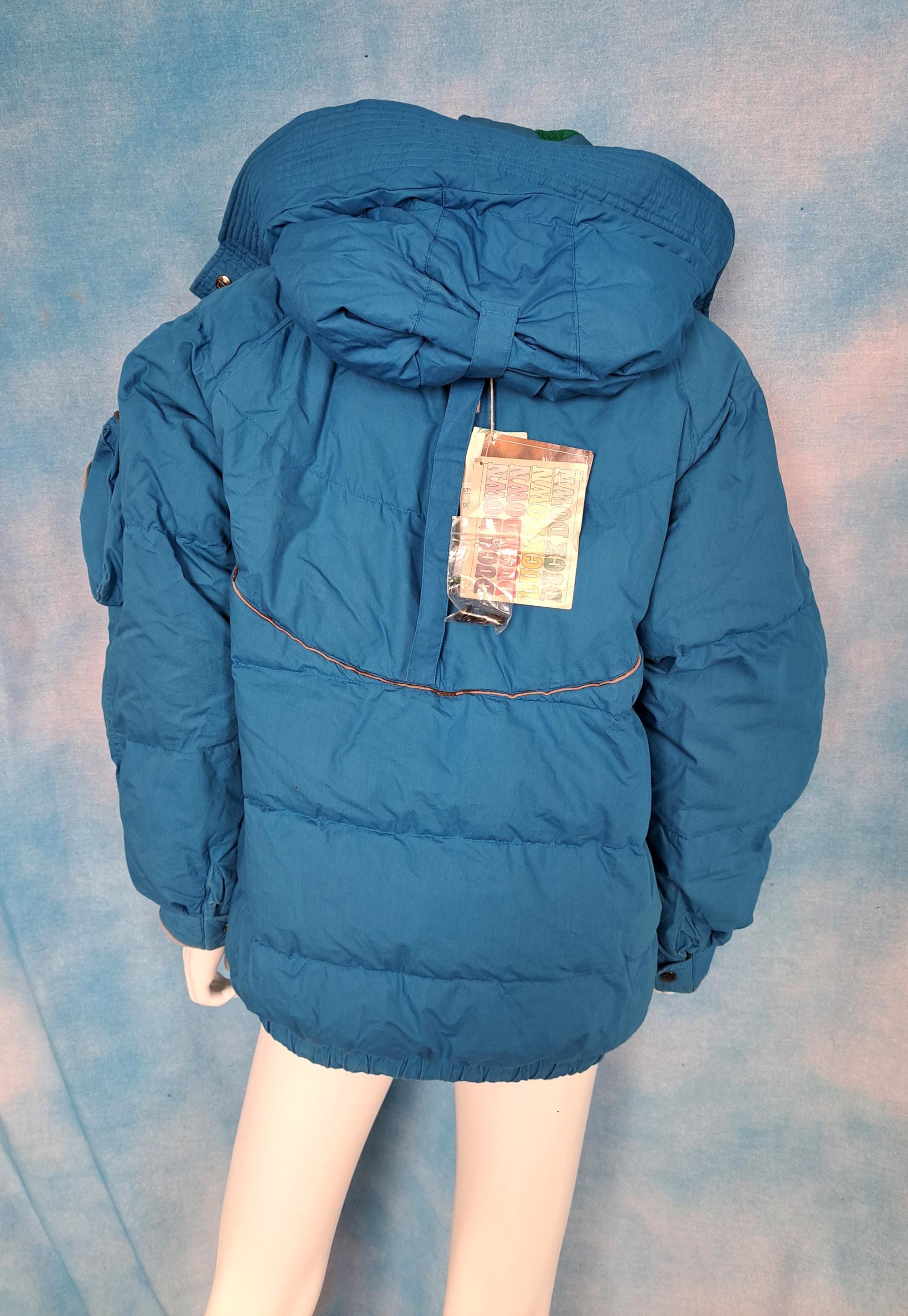 Vintage 90s Reversible Green and Blue Cotton-shell Color Vintage 90s Reversible Green and Blue Cotton-shell Color