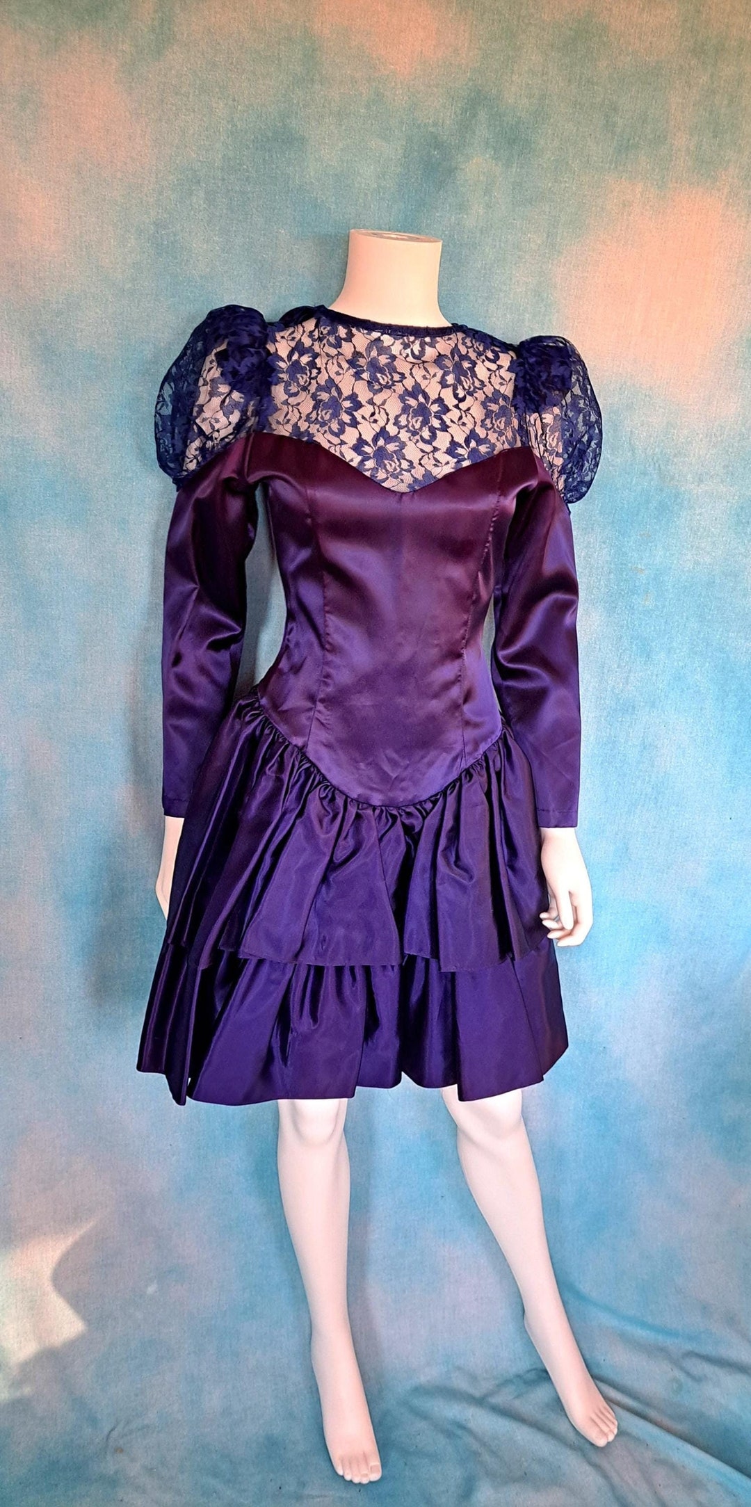 SAPPHIRE 1980s DRESS