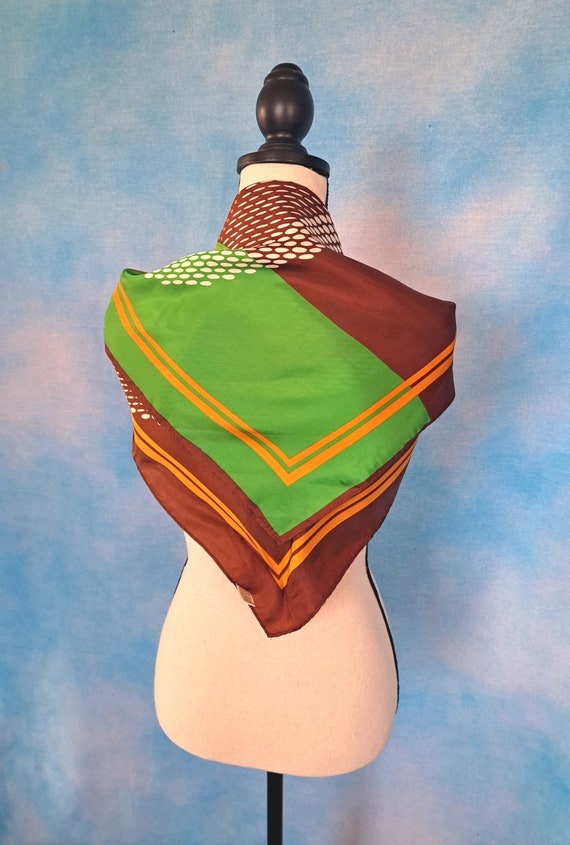 Vintage 70s Large Mod Abstract Geometric Op Art A… - image 7