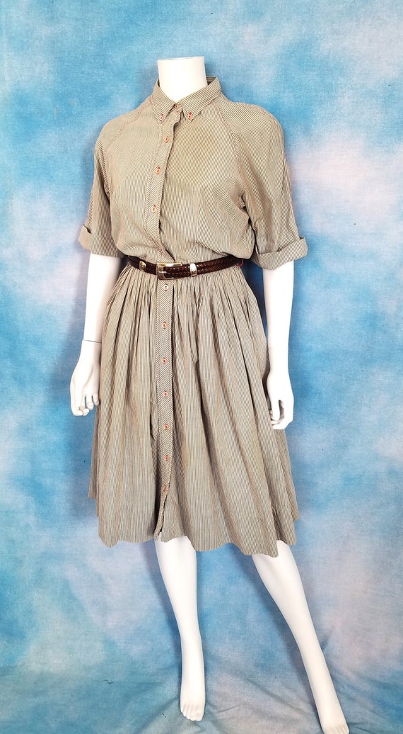 Seersucker shirt dress sale