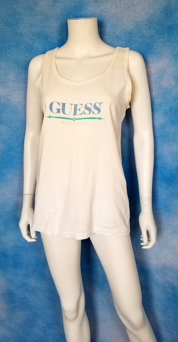 Guess TANK FRONTLOGO - Top - beige