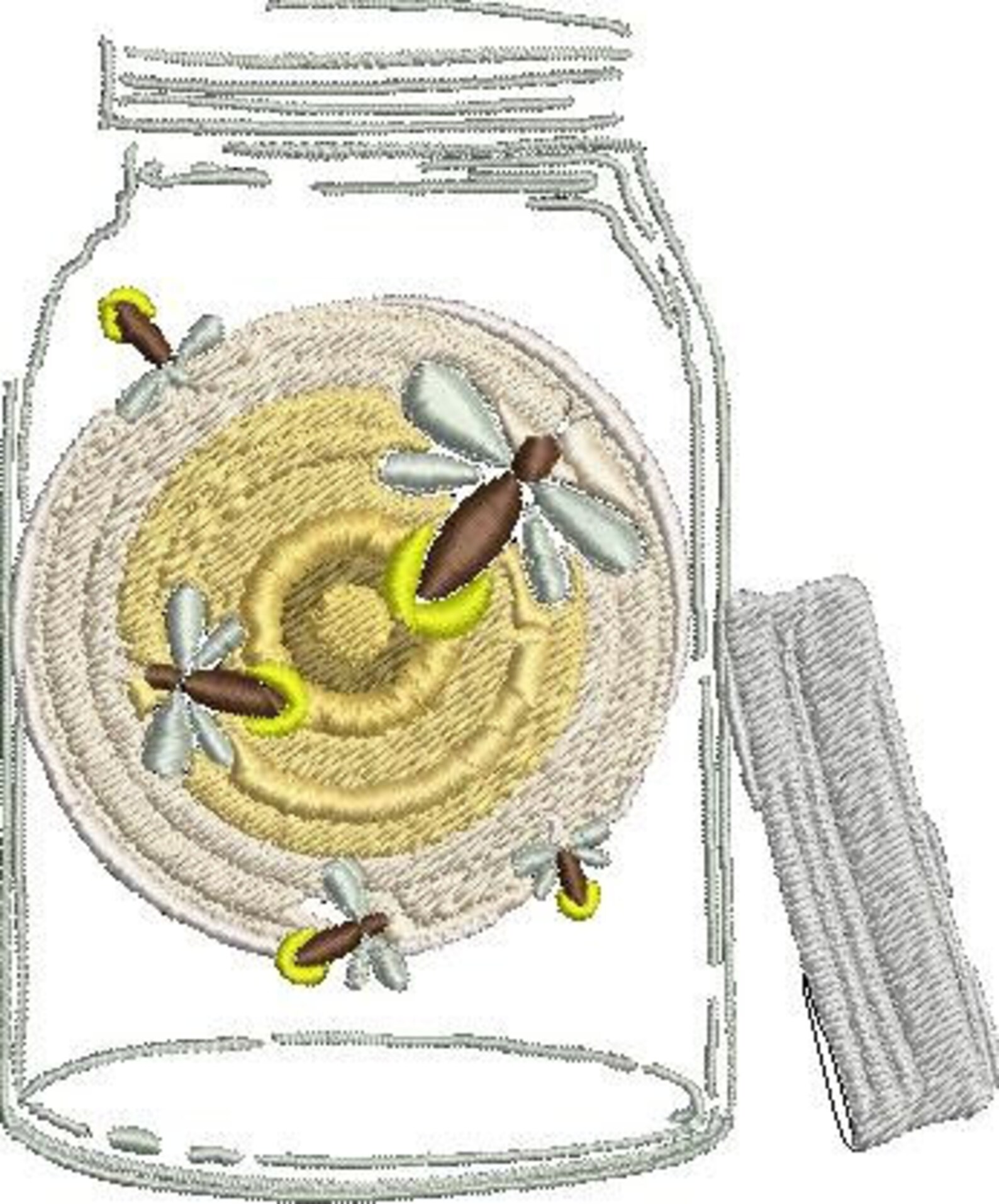 Mason Jar Embroidery Design Pattern Download BUNDLE lightning Etsy