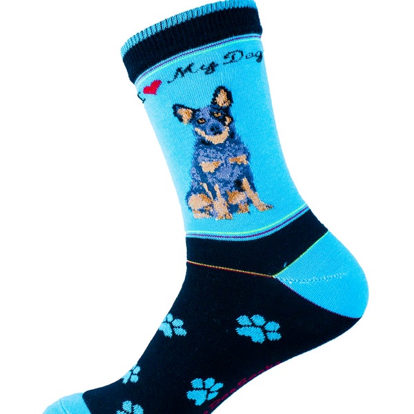 Australian Cattle Socks Signature "Blue Heeler"