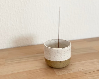 ZEN / incense stick holder ceramic handmade, incense stick holder minimalist white, holder made of ceramic instead of wood, gift idea