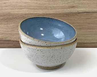 Ceramic bowl Ida / ceramic bowl as muesli bowl, snack bowl, soup bowl / muesli bowl made of ceramic pottery blue / ceramic tableware