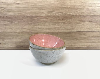 Ceramic bowl Mia / cereal bowl made of ceramic in pink / potted ceramic bowl as a cereal bowl or snack bowl / Nordic Living