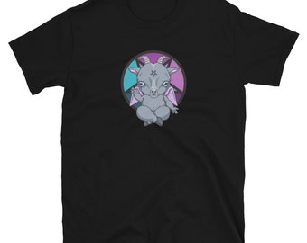 Baby Baphomet T-Shirt, Cute Evil, Adorable Goat, Kawaii, Dark Lord