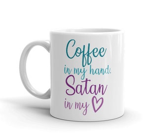 Funny Satanic Coffee Mug, Inspirational Baphomet Mug