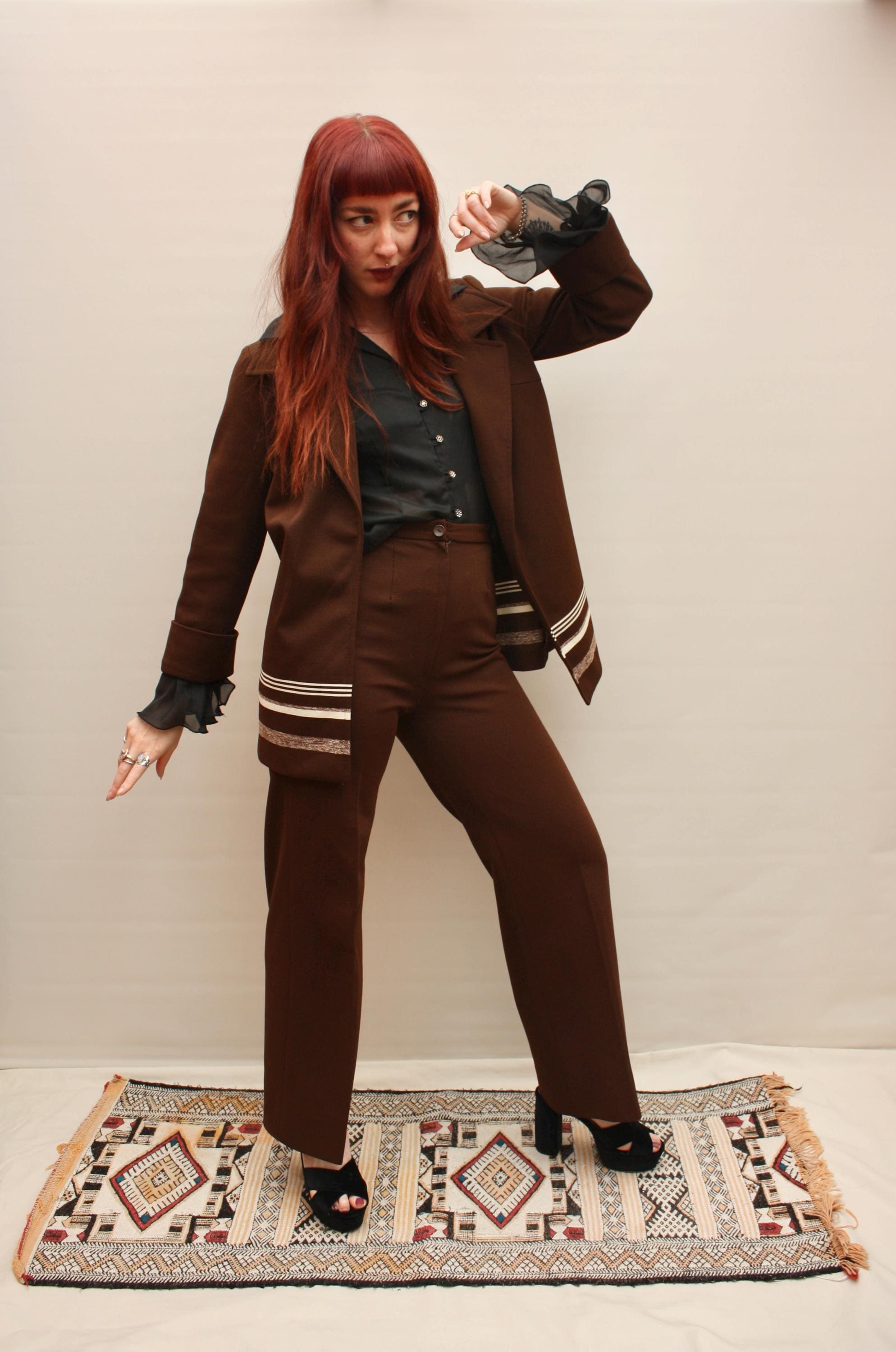 slim fit dress slacks Buy Womens Retro Flares 70s Bell Bottom Disco Trousers