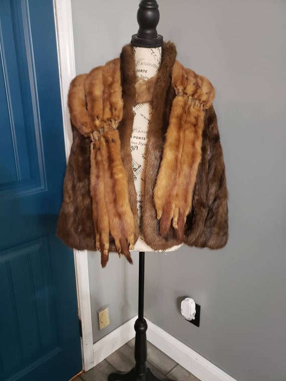 Vintage 3 piece Mink Stole Set. Amazing deal!