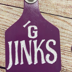 Custom Engraved Ritchey Large Cow Ear Tags | Cattle Ear Tags | Herd Identification | Ritchey Tags | Ranch Tags | Cattle Brands