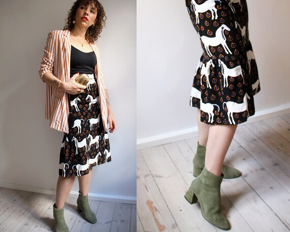 Vintage Marimekko Skirt. Vintage Marimekko Horse P