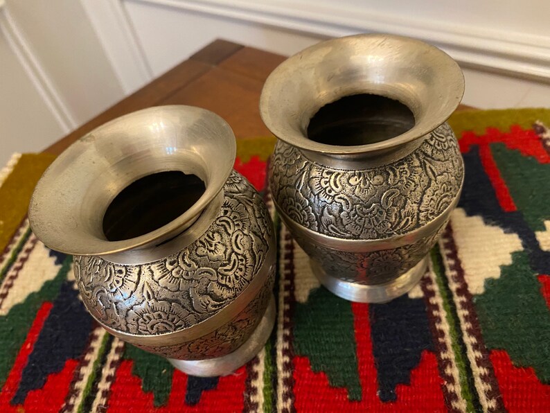 Made in India Small Metal Vases Etsy
