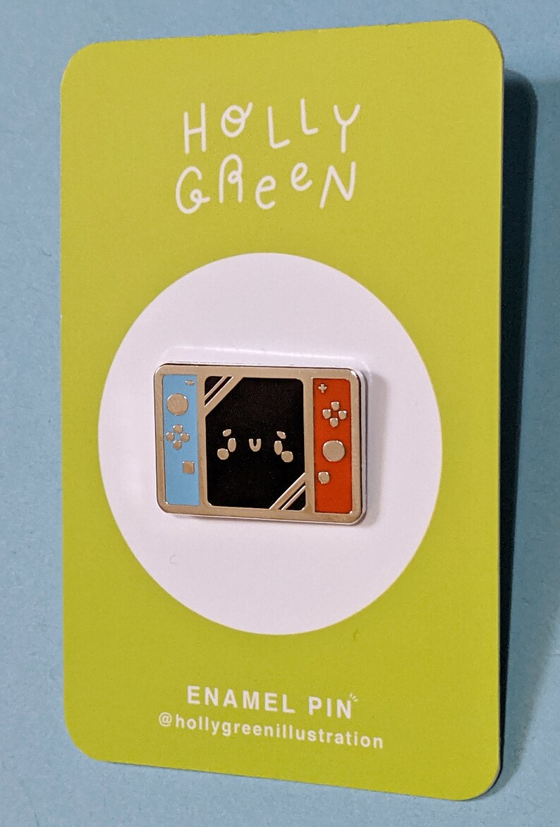 Cute Nintendo Switch Enamel Pin Badge, Red and Blue Switch Pin, Kawaii Nintendo Badge image 4