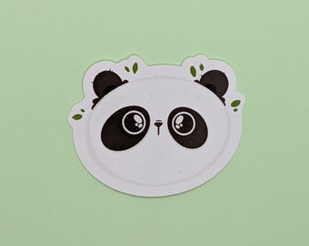 Cute Panda Sticker, Individual Die Cut Panda Sticker, Kawaii Die Cut Animal Character Design Sticker