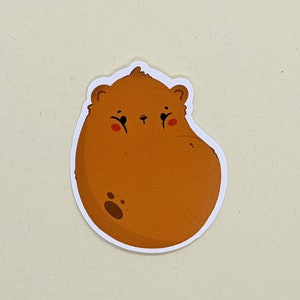 Oso patata lindo vinilo pegatina, Beartato Kawaii die corte pegatina, lindo oso personaje die corte vinilo pegatinas