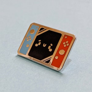 Cute Nintendo Switch Enamel Pin Badge, Red and Blue Switch Pin, Kawaii Nintendo Badge image 2