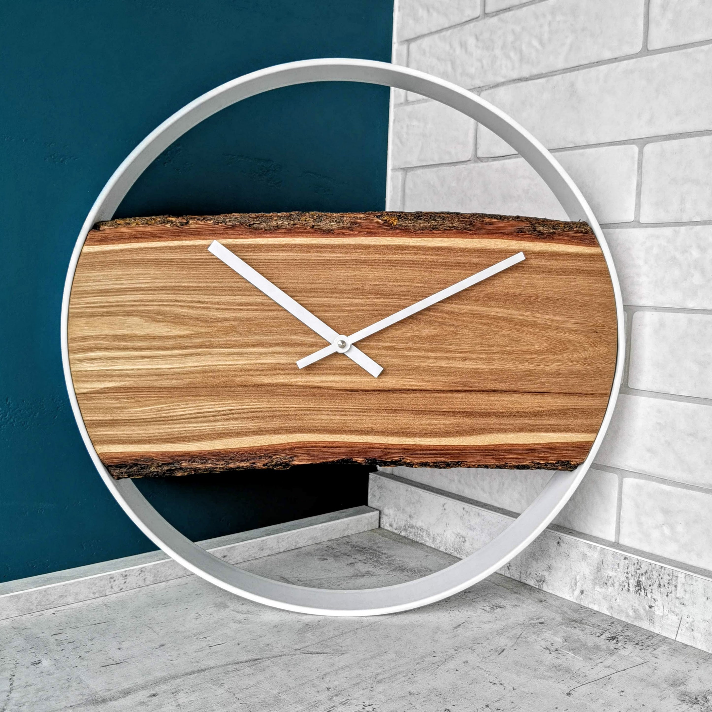 Wood Wall Clock Modern Large Farmhouse Wall Clock Unique Etsy