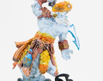 Hand Painted Water Djinn Miniature: D&D, Pathfinder TTRPG