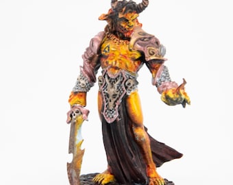 Elemental Scion of Fire | Hand Painted Reaper Miniature for Dungeon & Dragons, Pathfinder and TTRPGs
