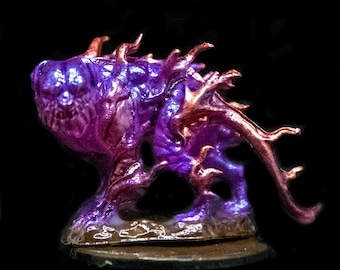 Hand Painted Feywild Shadow Mastiff Miniature: D&D, Pathfinder TTRPG