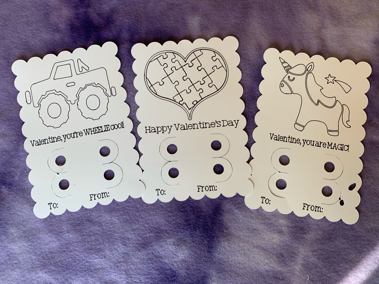 Coloring cards Valentine coloring cards Kids coloring cards | Etsy