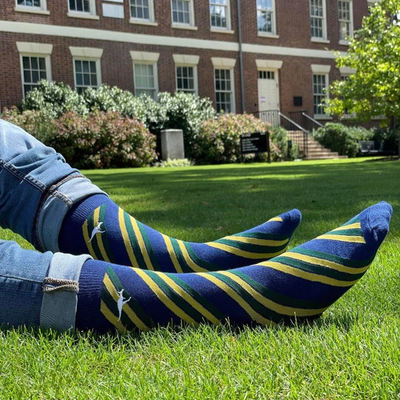 navy and gold dress socks Navy and Gold Dot | Luxury Team Color Dress Socks