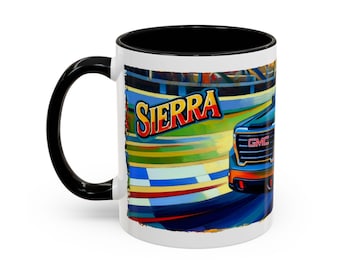 GMC Sierra Lovers Accent koffiemok (11, 15 oz)