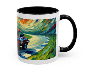 Klassieke Jaguar E-type Lovers accentkoffiemok (11, 15 oz)
