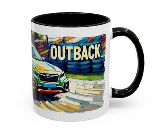Subaru Outback Liebhaber Akzent Kaffeetasse (11,15oz)