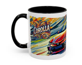 Toyota Corolla Lovers Accent koffiemok (11, 15 oz)